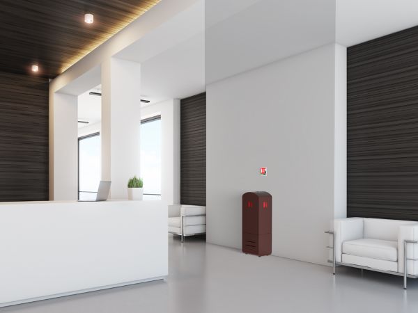 Armarios de diseño para extintores destinados a hoteles