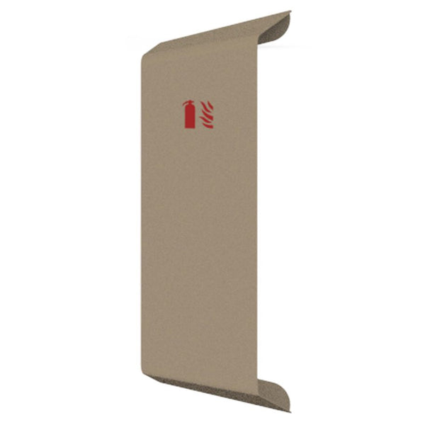 Fire extinguisher cover reverso grey beige