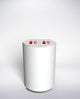 Alto Double Floor White Cabinet, Design Stand for Two Fire Extinguishers