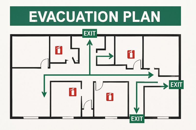 Was ist die richtige Position eines Feuerlöschers?