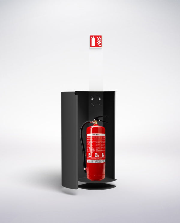 altura del armario de los extintores