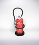 Plot 190mm - Suporte preto para extintor de incêndio de 6L ou 9L, 6kg ou 9kg