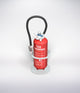 Plot 190mm - Suporte ou suporte cinzento para extintor de incêndio de 6L ou 9L, 6kg ou 9kg