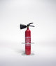 Plot 120mm - Suporte ou suporte cinzento para extintor de incêndio C02 2kg